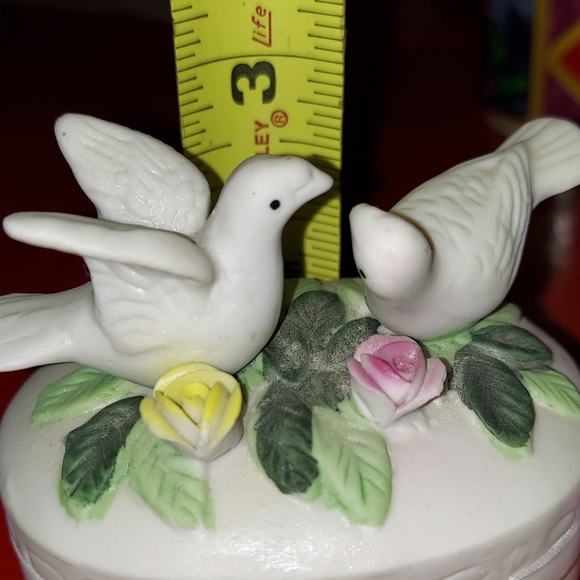 Vintage 2 Turtle Dove Trinket Box - Picture 12 of 14